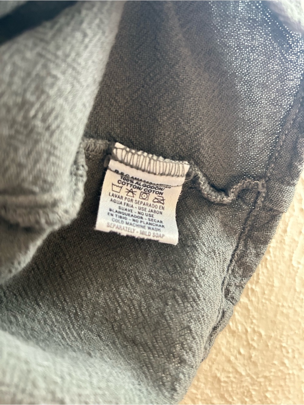 Oh My Gauze! Soft Gray 100% Cotton Top| Coastal Grandma Boho Lagenlook| L/XL - Picture 7 of 7
